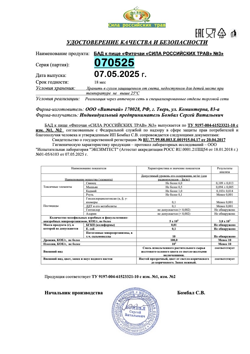 Паспорт №052025